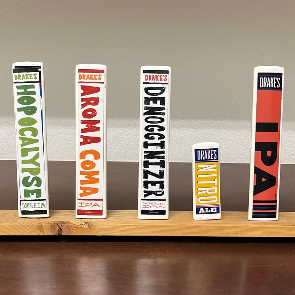 Beer tap handles Drake’s